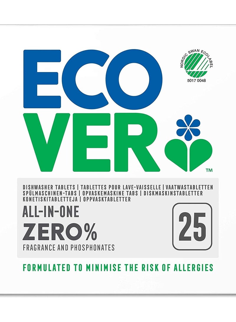 Ecover Zero All In One Dishwasher 25-Tablets 500 G